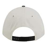 Men's New Era  White/Black Philadelphia Eagles 9FORTY Felt A-Frame Adjustable Hat