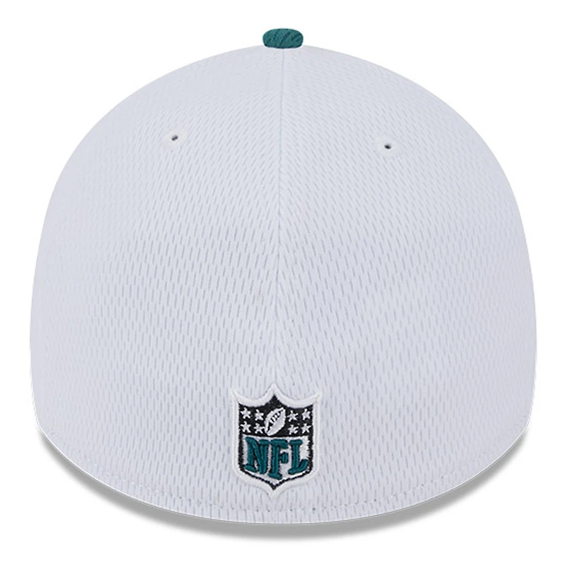 Men's New Era White/Midnight Green Philadelphia Eagles 2023 Sideline 39THIRTY Flex Hat
