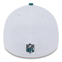 Men's New Era White/Midnight Green Philadelphia Eagles 2023 Sideline 39THIRTY Flex Hat