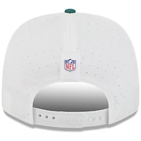 Men's New Era  White/Midnight Green Philadelphia Eagles 2025 NFL Training Camp 9SEVENTY Adjustable Hat