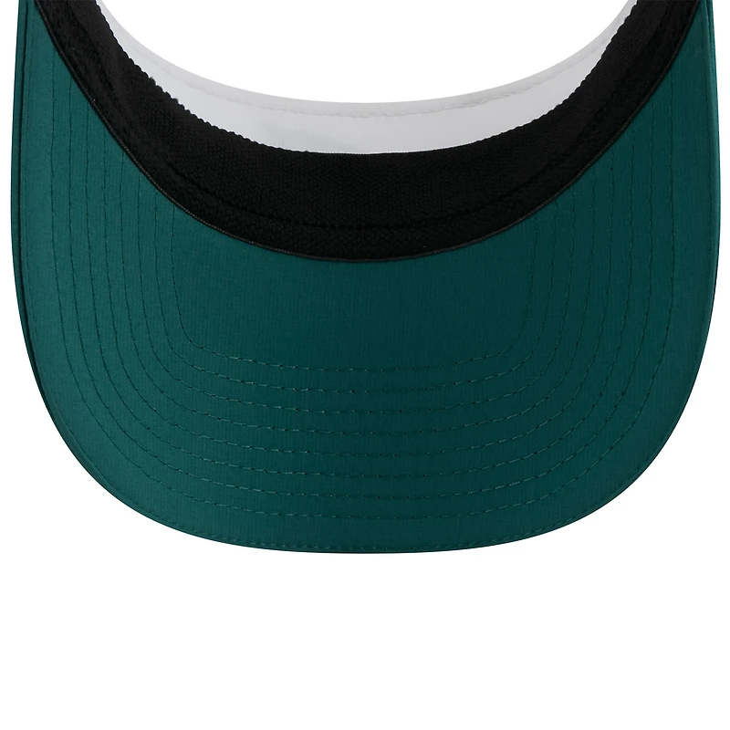 Visière ajustable New Era pour homme, blanc/vert minuit, Philadelphia Eagles 2025 NFL Training Camp