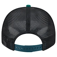 Men's New Era White/Midnight Green Philadelphia Eagles Foodie 9FIFTY A-Frame Trucker Snapback Hat