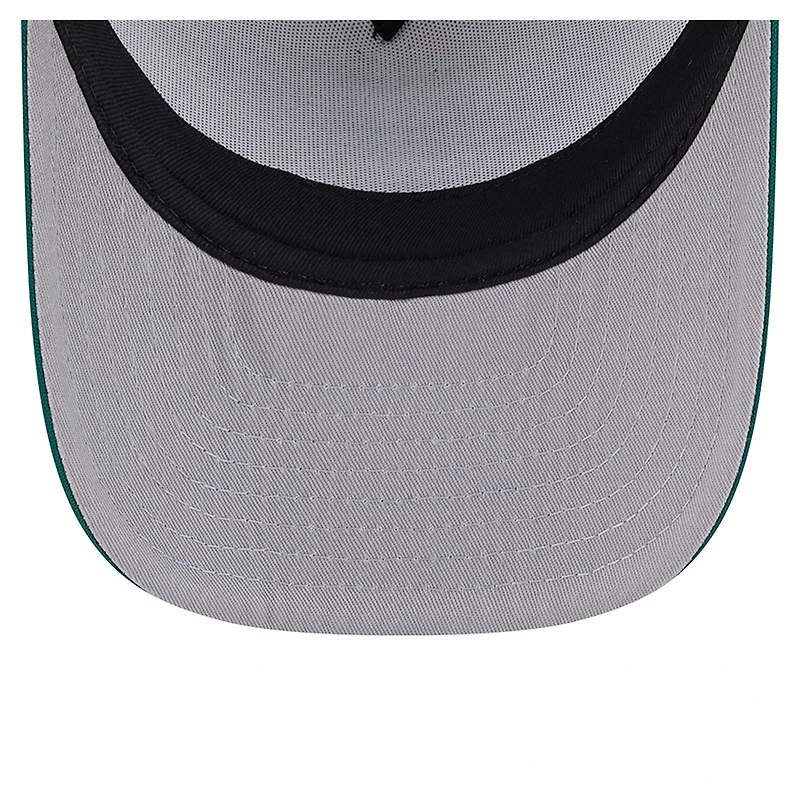 Men's New Era White/Midnight Green Philadelphia Eagles Foodie 9FIFTY A-Frame Trucker Snapback Hat