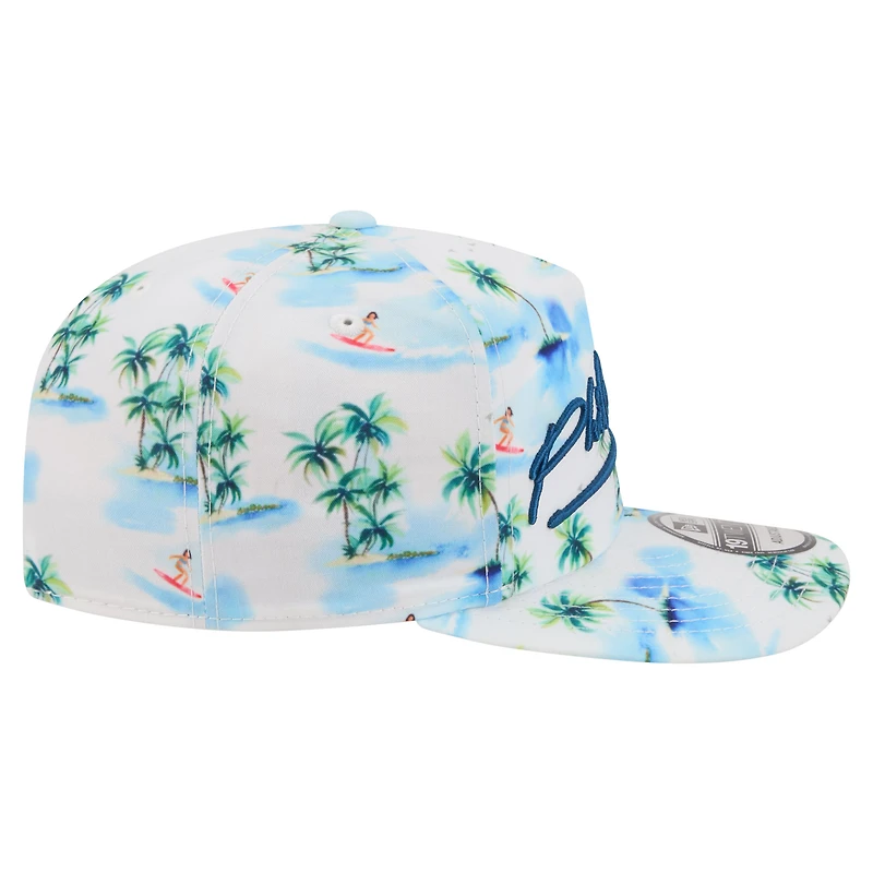 Men's New Era White Philadelphia Eagles Aloha 19TWENTY Adjustable Hat