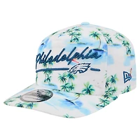 Men's New Era  White Philadelphia Eagles Aloha 19TWENTY Adjustable Hat