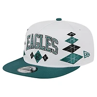 Men's New Era  White Philadelphia Eagles Argyle 19TWENTY Adjustable Hat