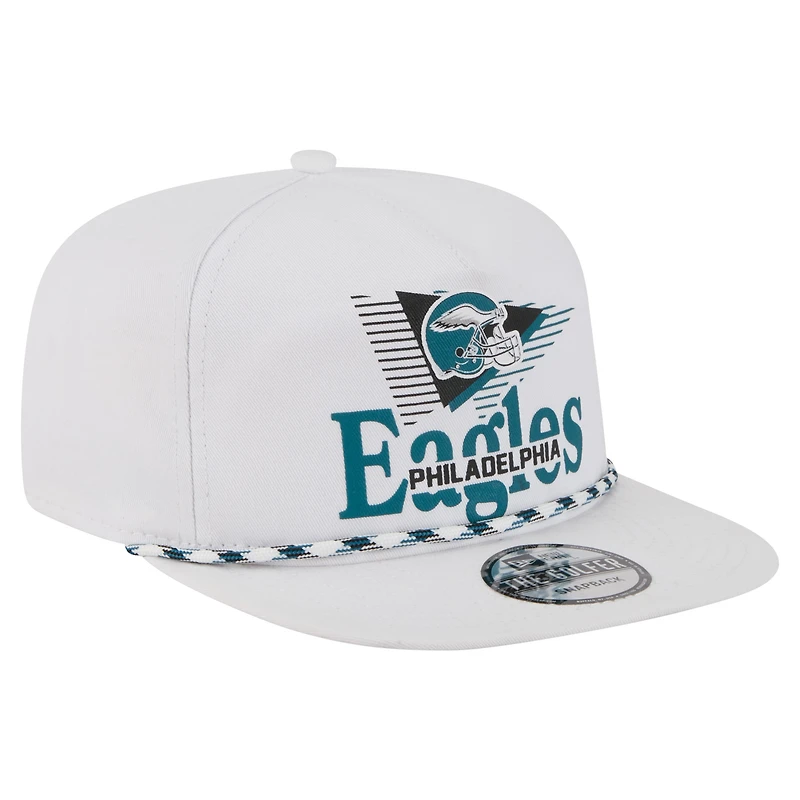 Casquette snapback blanche Philadelphia Eagles Collide pour homme de New Era