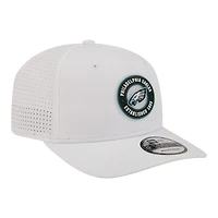 Casquette ajustable New Era blanche Philadelphia Eagles COOLERA 9SEVENTY pour homme
