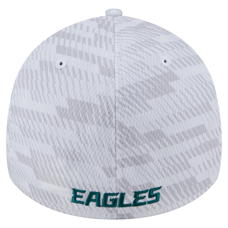 Men's New Era  White Philadelphia Eagles Gameday Graded 39THIRTY Flex Hat