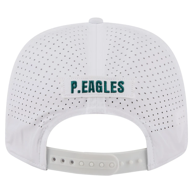 Men's New Era White Philadelphia Eagles Name Plate 9SEVENTY Adjustable Hat