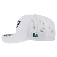Casquette ajustable New Era blanche Philadelphia Eagles pour homme, modèle 9SEVENTY, avec plaque nominative.