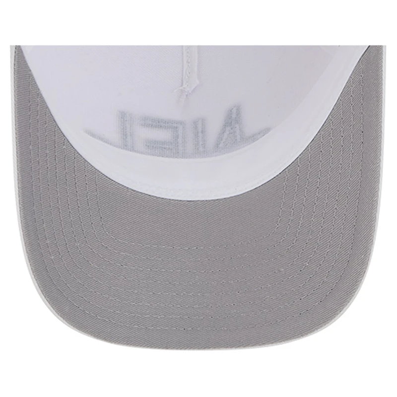 Men's New Era White Philadelphia Eagles NFL 9FORTY A-Frame M-Crown Adjustable Trucker Hat