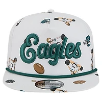 Men's New Era  White Philadelphia Eagles Team Cheer 19TWENTY Snapback Hat