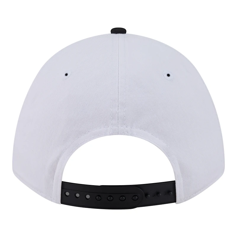 Men's New Era  White Philadelphia Eagles Team Loyal A-Frame 9FORTY Adjustable Hat