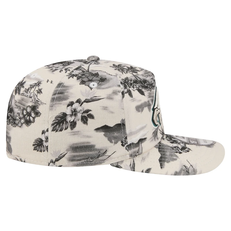 Men's New Era White Philadelphia Eagles Tropics 19TWENTY Adjustable Hat