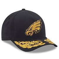 Men's New Era x Alpha Industries  Black Philadelphia Eagles A-Frame 9FORTY Adjustable Hat