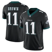 Nike A.J. pour hommes Marron Noir Philadelphia Eagles Alternate Vapor F.U.S.E. Maillot limité
