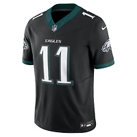 Nike A.J. pour hommes Marron Noir Philadelphia Eagles Alternate Vapor F.U.S.E. Maillot limité