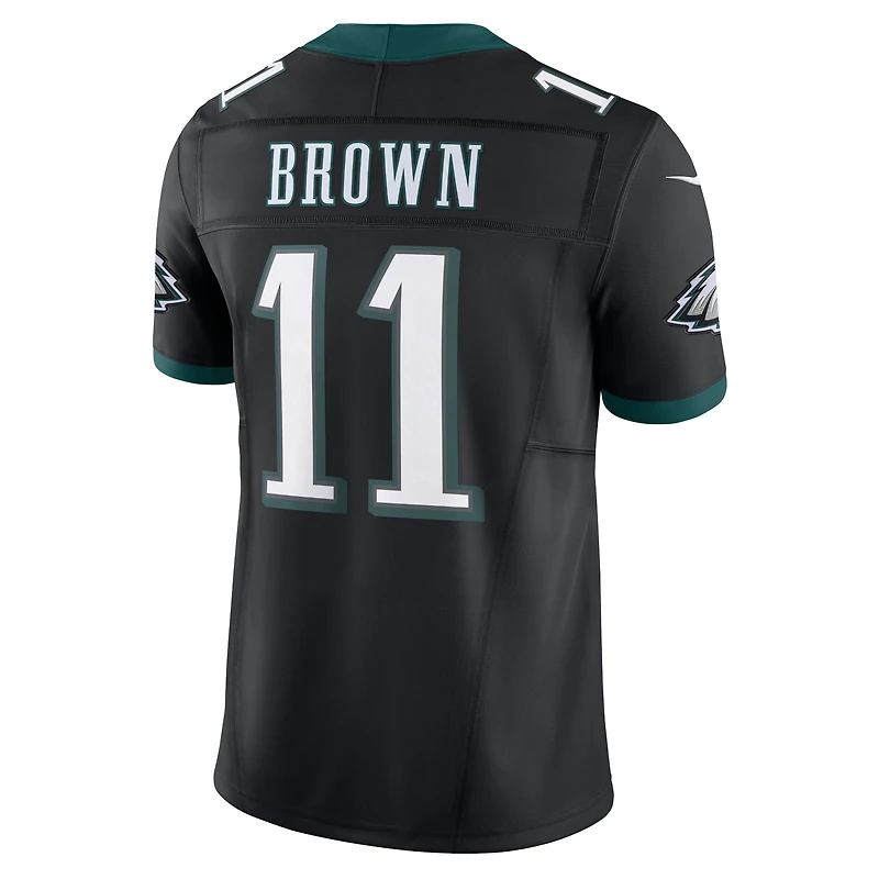 Nike A.J. pour hommes Marron Noir Philadelphia Eagles Alternate Vapor F.U.S.E. Maillot limité