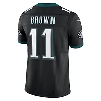 Nike A.J. pour hommes Marron Noir Philadelphia Eagles Alternate Vapor F.U.S.E. Maillot limité