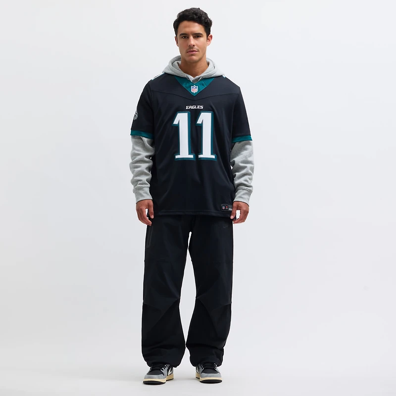 Men's Nike A.J. Brown Black Philadelphia Eagles Alternate Vapor F.U.S.E. Limited Jersey