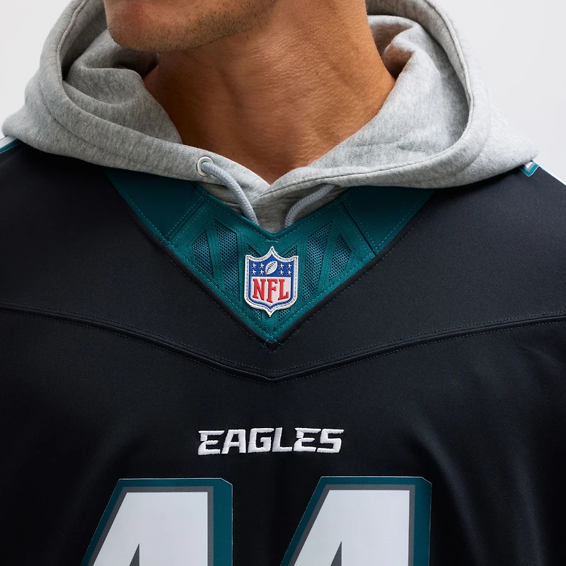 Nike A.J. pour hommes Marron Noir Philadelphia Eagles Alternate Vapor F.U.S.E. Maillot limité
