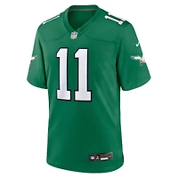 Nike A.J. pour hommes Maillot de joueur alternatif des Eagles Philadelphie, marron Kelly Green