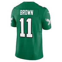 Nike A.J. pour hommes Marron Kelly Vert Philadelphia Eagles Vapor F.U.S.E. Maillot limité