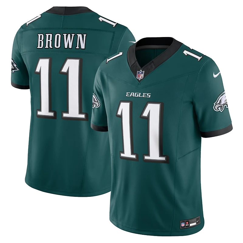 Nike A.J. pour hommes Marron Vert minuit Philadelphia Eagles Vapor F.U.S.E. Maillot limité