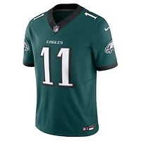 Men's Nike A.J. Brown Midnight Green Philadelphia Eagles Vapor F.U.S.E. Limited Jersey