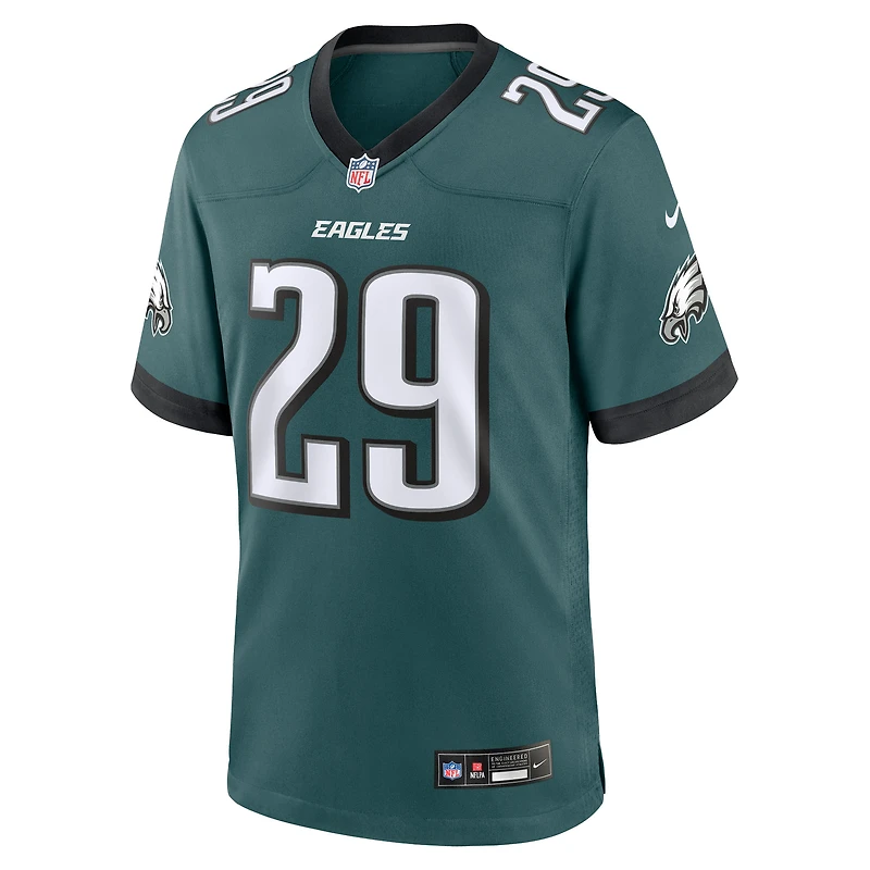 Men's Nike AJ Dillon Midnight Green Philadelphia Eagles Team Game Jersey
