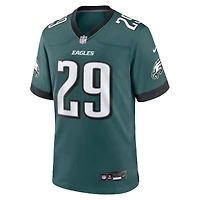 Men's Nike AJ Dillon Midnight Green Philadelphia Eagles Team Game Jersey