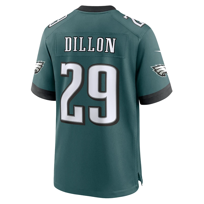 Men's Nike AJ Dillon Midnight Green Philadelphia Eagles Team Game Jersey