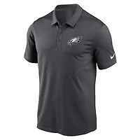 Polo de performance franchise Nike Anthracite Philadelphia Eagles pour hommes