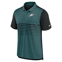 Polo de performance tendance Nike pour hommes, noir/bleu sarcelle, Philadelphia Eagles