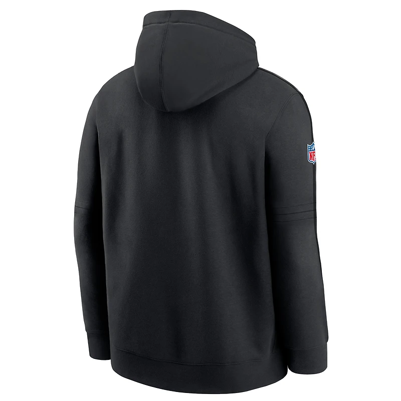 Men's Nike Black Philadelphia Eagles 2024 NFL Crucial Catch Big & Tall Club Pullover Hoodie