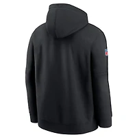 Men's Nike Black Philadelphia Eagles 2024 NFL Crucial Catch Big & Tall Club Pullover Hoodie