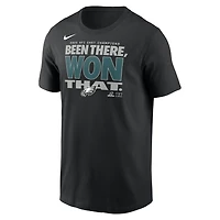 Men's Nike Black Philadelphia Eagles 2025 NFC East Division Champions Locker Room Trophy Collection T-Shirt