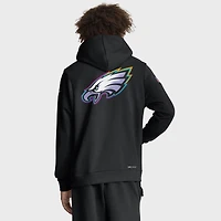 Sweat à capuche Nike noir Philadelphia Eagles 2025 NFL Crucial Catch Sideline Standard Issue Dri-FIT pour homme