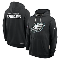 Men's Nike Black Philadelphia Eagles 2025 Sideline Standard Issue Club Dri-FIT Hoodie