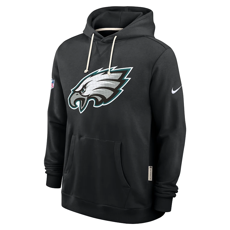 Men's Nike Black Philadelphia Eagles 2025 Sideline Standard Issue Club Dri-FIT Hoodie
