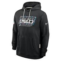 Sweat à capuche Nike noir Philadelphia Eagles 2026 NFL Crucial Catch Sideline Standard Issue Dri-FIT pour homme