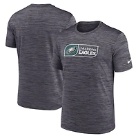 T-shirt Nike Velocity Performance noir pour homme, grande taille, des Philadelphia Eagles