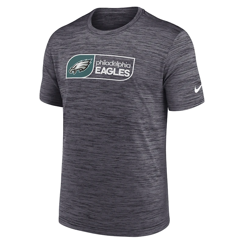 T-shirt Nike Velocity Performance noir pour homme, grande taille, des Philadelphia Eagles