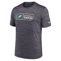 T-shirt Nike Velocity Performance noir pour homme, grande taille, des Philadelphia Eagles