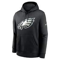 Men's Nike Black Philadelphia Eagles Club Logo Pullover Hoodie