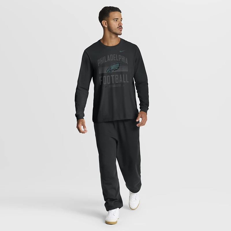 Men's Nike Black Philadelphia Eagles Essential Long Sleeve T-Shirt