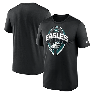 Men's Nike Black Philadelphia Eagles Legend Icon Performance T-Shirt