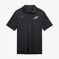 Polo Nike Dri-FIT noir uni Philadelphia Eagles pour homme