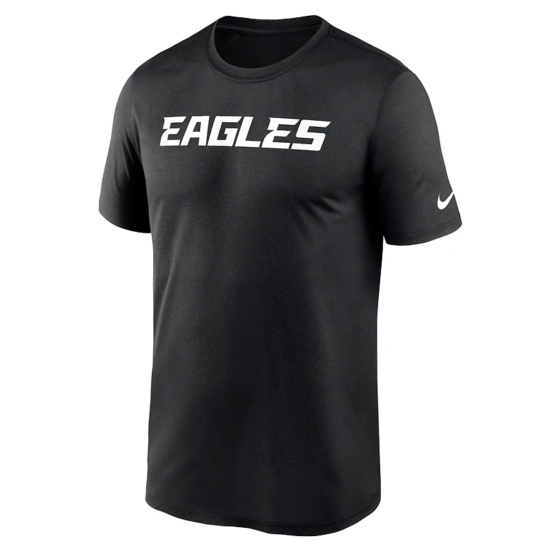 Men's Nike Black Philadelphia Eagles Primetime Legend Wordmark Performance T-Shirt